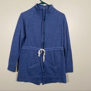 Dolan Zip Up Sweater With Drawstring Waist